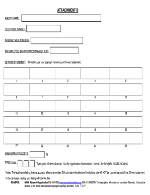 IRS Form 1023 Schedule B