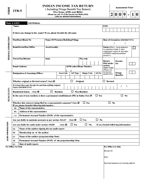 Indian Income Tax Return ITR-5