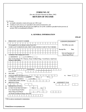 Form 2C Income Tax Return
