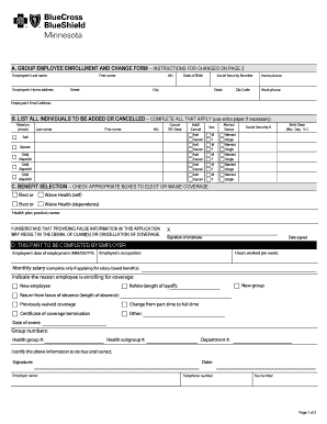 Employee Health Benefit Enrollment Form