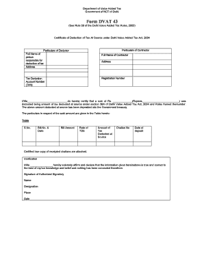 Certificate of Deduction of Tax At Source