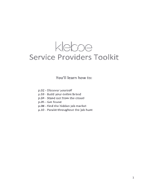 Service Providers Career Toolkit