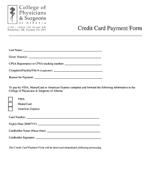 Credit Card Payment Form