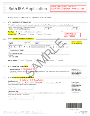 Roth IRA Application Form