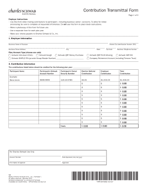 Contribution Transmittal Form