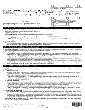 Form 5304-SIMPLE Savings Incentive Match Plan