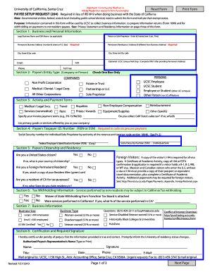 Payee Setup Request Form 204