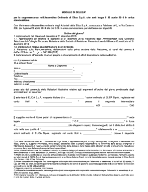 Modulo di Delegazione