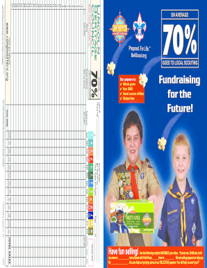Scout Popcorn Sales Order Form