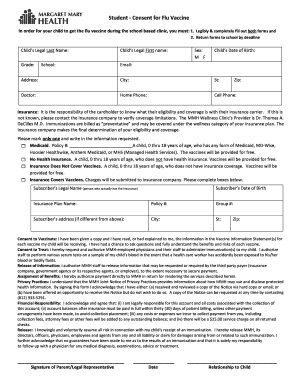 Student Consent for Flu Vaccine