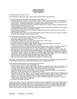 Letter of acceptance for construction contract award - Select Board present Chairman Roy Fanjoy, Selectman Bruce Johnson and Selectman Roger Becker - webster-nh