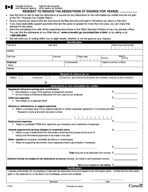 Canada T1213 Form