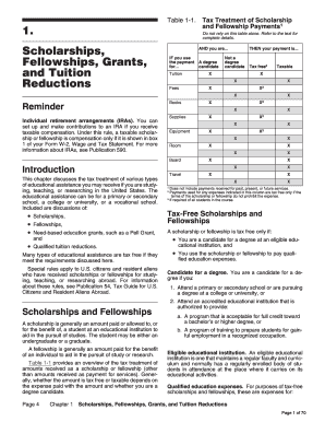 IRS Scholarship and Fellowship Tax Guide