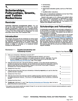 IRS Publication 970 Scholarship and Fellowship Tax Guide