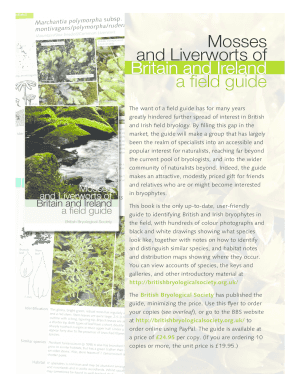 Mosses and Liverworts Field Guide