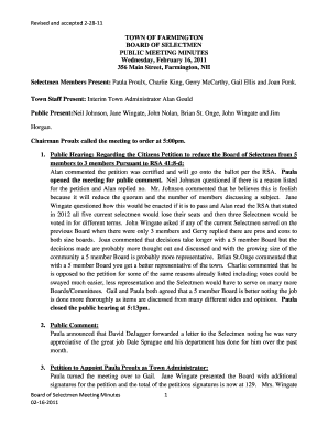 Worksheet on profit and loss for class 5 - Town Staff Present Interim Town Administrator Alan Gould