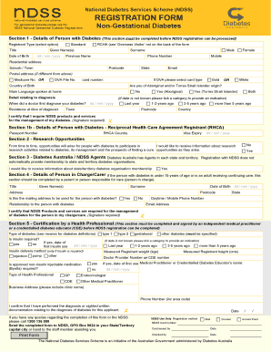 Australian NDSS Registration Form