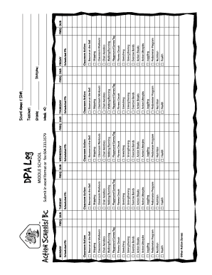 Middle School DPA Log Form