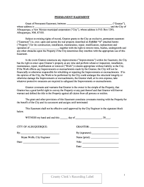 Permanent Easement Agreement