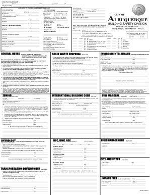 Albuquerque Building Permit Application