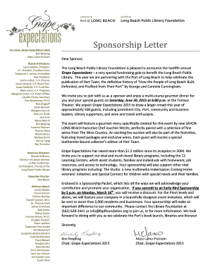 Sponsorship Letter - lbplfoundationorg