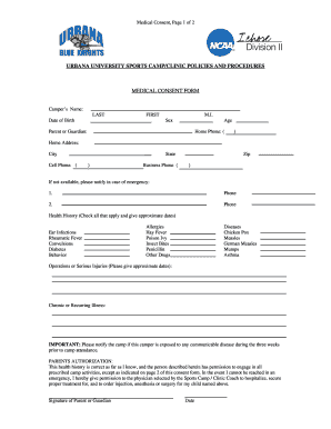 Medical Consent Form