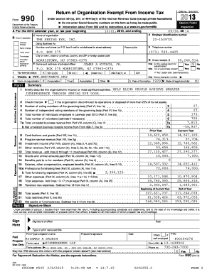 IRS Form 990 for Nonprofit Organizations