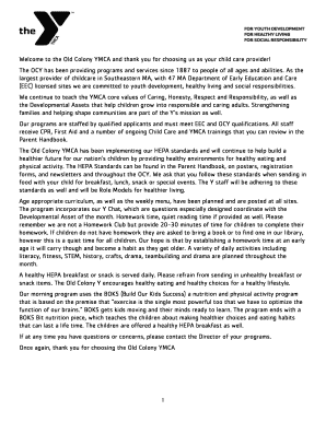 MA Department of Early Education and Care Enrollment Form