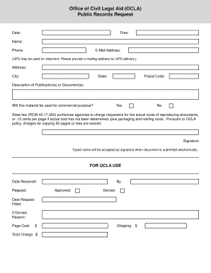 Public Records Request Form