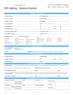 Retrofit Lighting Systems and Controls Application