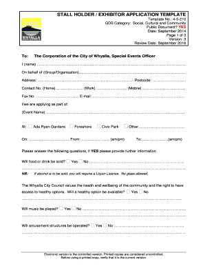 Science exhibition report pdf - STALL HOLDER EXHIBITOR APPLICATION TEMPLATE