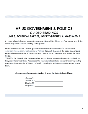 AP US Government Guided Reading