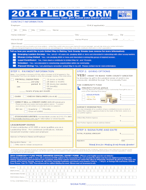 United Way of York County Donation Form