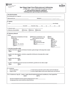 Hungarian Property Tax Declaration Form