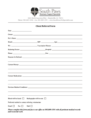 Client Referral Form