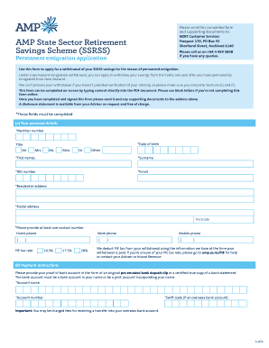 Permanent Emigration Withdrawal Form