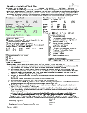 Workforce Individual Work Plan