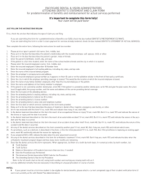 Pacificare Dental Claim Form