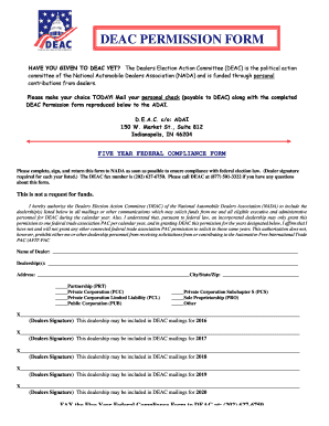 DEAC Permission Form