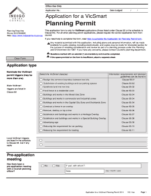 VicSmart Planning Permit Application