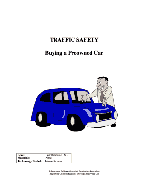 Buying a Preowned Car Lesson
