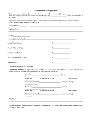 Purchase and Sale Agreement