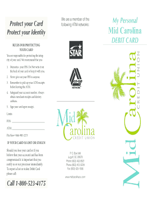 Mid Carolina Credit Union Debit Card Application