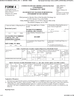 SEC Form 4 Statement of Changes in Beneficial Ownership