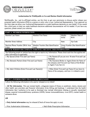Authorization for WellDyneRx to Use and Disclose Health Information