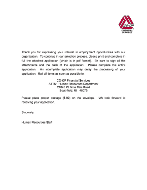 Application for Employment