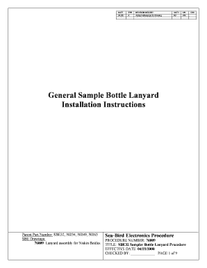 Assembly guide template - General Sample Bottle Lanyard Installation Instructions - servicios ulpgc