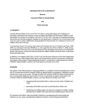 Family day memorandum - MEMORANDUM OF AGREEMENT - Spark Policy Institute