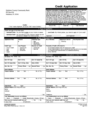 Universal Credit Application Form