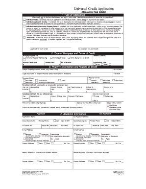 Universal Credit Application Real Estate